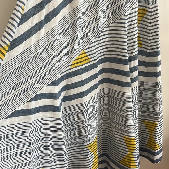 Plenty by Tracy Reese Cotton Dress Geometric Oversized Summer XS Anthro Midi - Picture 2 of 10